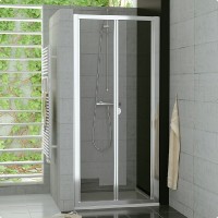 SanSwiss TOP-Line TOPK sprchové dveře 700 zalamovací matný elox sklo čiré TOPK07000107