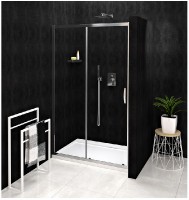 GELCO SIGMA SIMPLY sprchové dveře 1000 posuvné, rám leštěný hliník, sklo čiré   GS1110