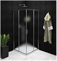 GELCO SIGMA SIMPLY sprchové dveře 1000 posuvné, rám leštěný hliník, sklo brick   GS2410