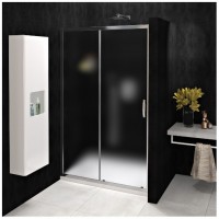 GELCO SIGMA SIMPLY sprchové dveře 1000 posuvné, rám leštěný hliník, sklo brick   GS4210
