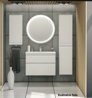 INTEDOOR BRAVE koupelnová skříňka s umyvadlem na desku š. 600 mm, 2 zásuvky   BR DESK 60 2Z