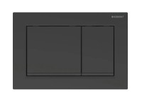 GEBERIT Omega30 ovládací tlačítko pro 2 splachování, plast, černá mat/černá  115.080.16.1