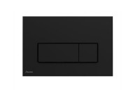 RAVAK Uni Slim ovládací tlačítko k WC, dvojité, černá mat   X01744