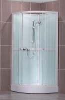 Roltechnik celoskleněný sprchový box SIMPLE 800 výplň transparent rám bílý 4000248