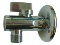 Rohový ventil kulový s filtrem a růžicí 1/2x1/2, 1471