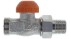 HERZ Termostatický ventil TS-98-V, 1/2 přímý, ukončení G3/4 EUROKONUS, oranžová krytka   1763367