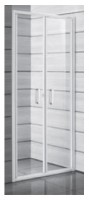 JIKA LYRA PLUS sprchové dveře dvoukřídlé 800 mm, sklo stripy   H2563810006651