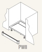 SanSwiss ILA PWII panel k vaničce přední hliníkový bílá 1 / V nice PWII07004