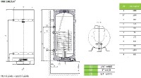 DRAŽICE zásobníkový ohřívač OKC 160/1m2 ( model 2016 ) kombinovaný, svislý   1106209101