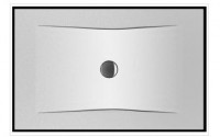 JIKA PURE sprchová vanička ocelová 1400 x 900 mm, bílá   H2164250000001