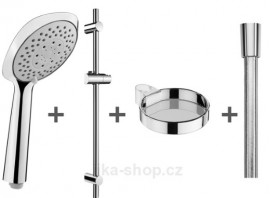 JIKA CUBITO-N sprchová sada - 4 funkce, sprchová tyč, mýdelník, hadice 1,7 mm   H3651X00044731