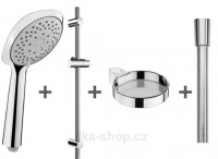 JIKA CUBITO-N sprchová sada - 4 funkce, sprchová tyč, mýdelník, hadice 1,7 mm   H3651X00044731