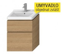 JIKA CUBITO-N skříňka pod umyvadlo 60 cm, 2 zásuvky, dub   H40J4234025191