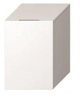JIKA CUBITO-N skříňka nízká, 1 dveře pravé/levé, 1 skleněná police, bílá   H43J4201105001