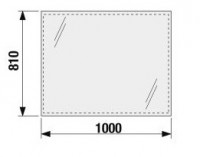 JIKA CLEAR zrcadlo 1000 x 810 mm, hranaté, neotáčí se o 90°   H4557611731441