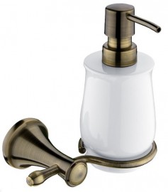 Dávkovač tekutého mýdla NIMCO LADA objem 300 ml, keramika/staromosaz   LA 19031K-65