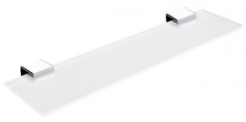 Police NIMCO KIBO 50 x 11 cm, tloušťka 8 mm, bílé sklo   Ki 14091B-50-26