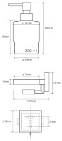 Bemeta BETA dávkovač tekutého mýdla s magnetickou mýdlenkou, sklo/chrom   132109182