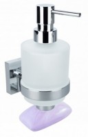 Bemeta BETA dávkovač tekutého mýdla s magnetickou mýdlenkou, sklo/chrom   132109182