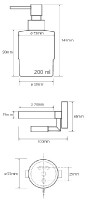 Bemeta OMEGA dávkovač tekutého mýdla s magnetickou mýdlenkou , sklo/chrom   104109182