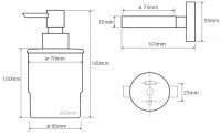 Bemeta OMEGA dávkovač tekutého mýdla, sklo/chrom   138709041