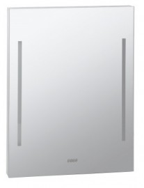 Bemeta hotelový program - Zrcadlo s LED osvětlením a hodinami, 600x800 mm, bílé světlo   127201669