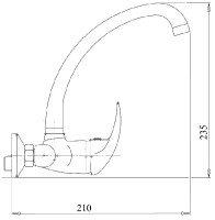 NOVASERVIS METALIA 55 baterie umyvadlová nástěnná, DN 10, chrom  55034,0
