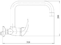 NOVASERVIS METALIA 55 baterie umyvadlová nástěnná, DN 10, chrom  55035,0