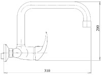 NOVASERVIS METALIA 55 baterie umyvadlová nástěnná, DN 15, chrom  55031,0