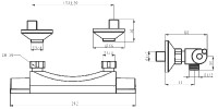 NOVASERVIS AQUALIGHT baterie sprchová nástěnná, termostatická, DN 15, chrom  2560/1,0