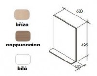 Ravak Rosa II zrcadlo 600 x 135 x 780 mm bílá   X000000930
