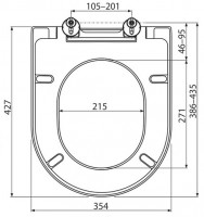 RAVAK Chrome klozetové sedátko 02A, zpomalovací systém SoftClose   X01549