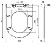 RAVAK Chrome klozetové sedátko Slim, zpomalovací systém SoftClose   X01550