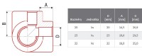 PPR Koleno trojcestné DN 25   242025