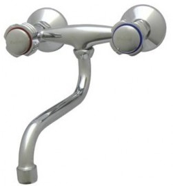 Steno PALOMA baterie dřezová, rozteč 150 mm, s ramínkem "S", vřetýnkový vršek, chrom   PA 240