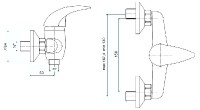 Steno baterie dřezová, bez ramínka, rozteč 150 mm, chrom    ST 3046