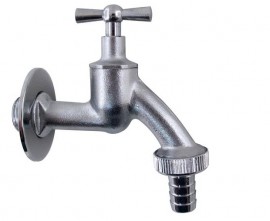 Steno zahradní uzavírací ventil s růžicí chromovaný 1/2"   4205