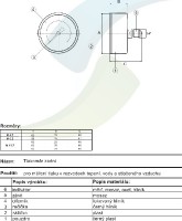 Steno manometr DN63, 0-4 bar 1/4" zadní