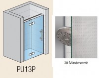 SanSwiss PUR PU13P sprchové dveře 1400 jednokřídlé vlevo chrom sklo Mastercarré PU13PG1401030