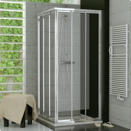 SanSwiss TOP-Line TOE3 sprchové dveře 750 díl PRAVÝ matný elox sklo satén TOE3D07500149