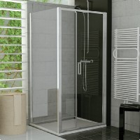 SanSwiss TOP-Line TOP31 sprchové dveře 1000 jednokřídlé matný elox sklo Mastercarré TOP311000130