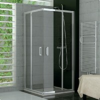 SanSwiss TOP-Line TOPAC sprchové dveře 800 díl LEVÝ aluchrom sklo satén TOPG08005049