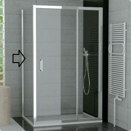 SanSwiss TOP-Line TOPF boční stěna 900 aluchrom sklo čiré TOPF09005007