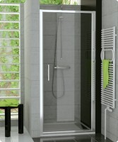 SanSwiss TOP-Line TOPP sprchové dveře 700 jednokřídlé matný elox sklo čiré TOPP07000107