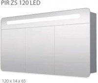 INTEDOOR zrcadlová skříňka PIR ZS 120 LED - osvětlení LD, zásuvka, vypínač