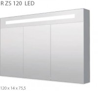 INTEDOOR zrcadlová skříňka R ZS 120 LED - osvětlení LD, vlevo, zásuvka, vypínač