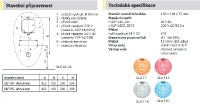 SANELA pisoár Alessi s poklopem, radarový splachovač, integrovaný zdroj   SLP 24RZ