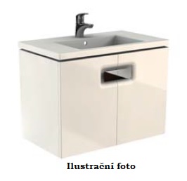 KOLO TWINS skříňka pod umyvadlo 80x57x46 cm s dvířky, černá mat 89549000