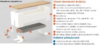 KORADO otopná lavice KORALINE LD ECONOMIC 140/45/31 plášť ocel/bílá deska dub LDE1404531Y10-1