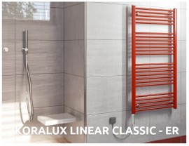 KORADO KORALUX koupelnové těleso Linear Classic-ER - KLCER 700.600, bílé KLC-070060-00R10